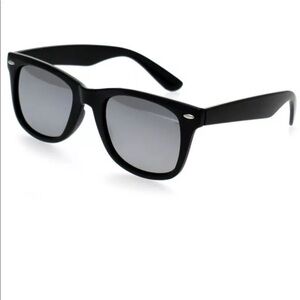 Black Full Mirror Lens Sunglasses New